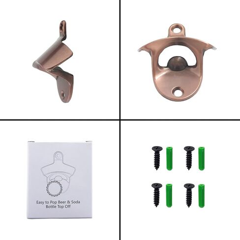 Black Wall Mount Beer Soda Bottle Cap Opener Post Mounted Blank Stainless for DIY Cooler Table (2PCS) in Saudi Arabia