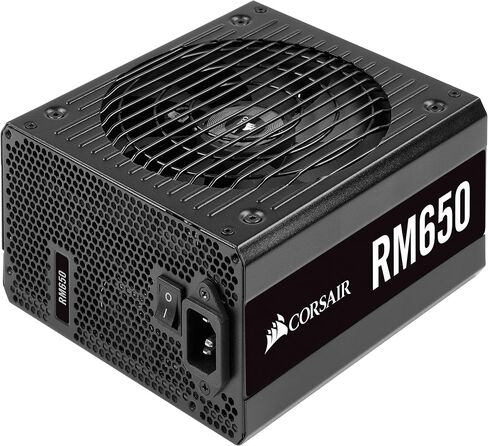 Corsair RM650، سلسلة RM، معتمد من الذهب 80 Plus، مزود طاقة ATX معياري بالكامل بقدرة 650 واط - أسود in Kuwait