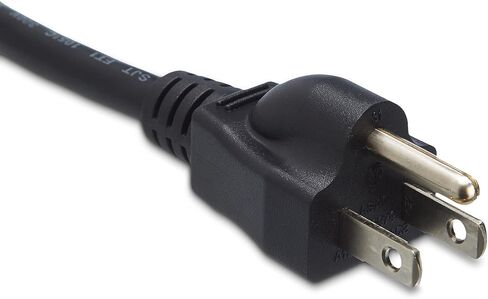 Amazon Basics Computer Monitor TV Replacement Power Cord, 6 Foot, 32 Count (Pack of 1), Black in Saudi Arabia