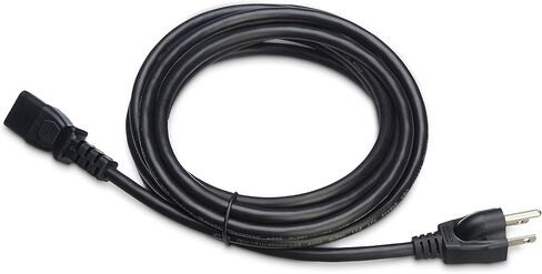 Amazon Basics Computer Monitor TV Replacement Power Cord, 6 Foot, 32 Count (Pack of 1), Black in Saudi Arabia