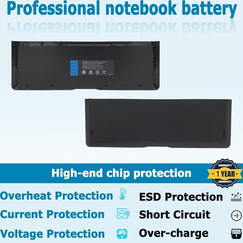 بطارية كمبيوتر محمول 9KGF8 متوافقة مع Dell Latitude 6430u Latitude 6430U ULTRABOOK Series 6FNTV 7HRJW 7HTJW 7XHVM TRM4D XX1D1 XX1DA 312-1424 312-1425 11.1V 60Wh 6 خلايا in Kuwait
