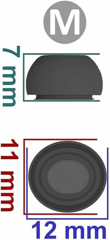 Replacement Earbuds Tips Silicone Ear Tips for Galaxy Buds3 Pro, Earphones Eartips S/M/L 3 Size 3 Pairs,Black ywb3 in Saudi Arabia