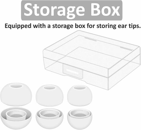 Replacement Earbuds Tips Silicone Ear Tips for Galaxy Buds3 Pro, Earphones Eartips S/M/L 3 Size 3 Pairs,Black ywb3 in Saudi Arabia