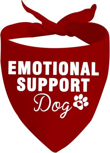 JXGZSO 1 Piece Dog Bandana ESA Cat Dog Bandana Service Dog Bandana Snap on Bandana Dog Gift (Emotional Support Dog) in Saudi Arabia