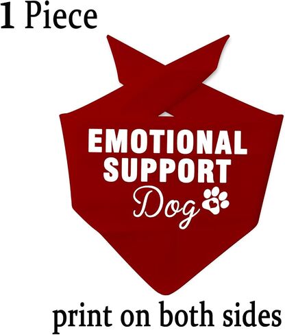 JXGZSO 1 Piece Dog Bandana ESA Cat Dog Bandana Service Dog Bandana Snap on Bandana Dog Gift (Emotional Support Dog) in Saudi Arabia