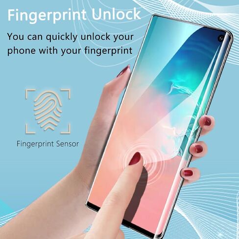 [عبوتان + 2] واقي شاشة Galaxy S10 مع واقي عدسة الكاميرا [زجاج مقسى 9H] [دعم بصمات الأصابع بالموجات فوق الصوتية] [مضاد للفقاعات] [منحني ثلاثي الأبعاد عالي الدقة] لهاتف Samsung Galaxy S10 in Saudi Arabia