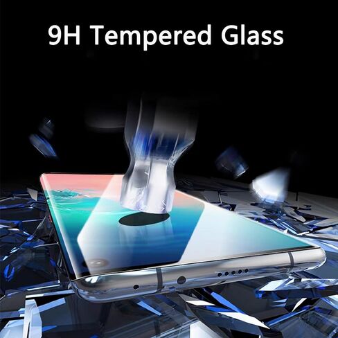[عبوتان + 2] واقي شاشة Galaxy S10 مع واقي عدسة الكاميرا [زجاج مقسى 9H] [دعم بصمات الأصابع بالموجات فوق الصوتية] [مضاد للفقاعات] [منحني ثلاثي الأبعاد عالي الدقة] لهاتف Samsung Galaxy S10 in Saudi Arabia