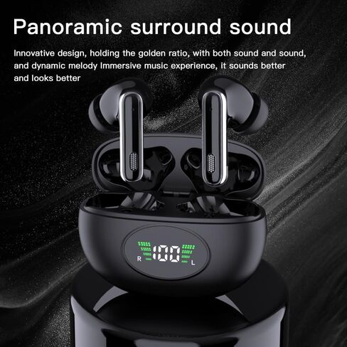 Wireless Earbuds,Bluetooth 5.4 Headphones with Big Bass Stereo Sound,48 Hours Playtime, Lightweight in-Ear Earphones,Waterproof IPX7, Hands-Free Calls Noise Canceling for IPhone/Android/Sports/Workout in Saudi Arabia