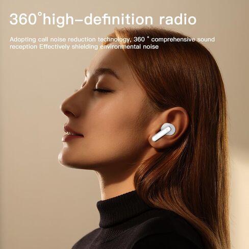 Wireless Earbuds,Bluetooth 5.4 Headphones with Big Bass Stereo Sound,48 Hours Playtime, Lightweight in-Ear Earphones,Waterproof IPX7, Hands-Free Calls Noise Canceling for IPhone/Android/Sports/Workout in Saudi Arabia