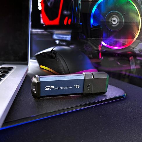 سيليكون باور 1 تيرابايت MS60 USB 3.2 Gen 2 SSD خارجي محمول أزرق in Kuwait