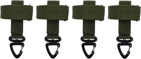 4 Pack Nylon Gloves Holder Tactical Gear Glove Strap Adjustable Work Glove Holder Firefighting Tactical Gloves Strap Climbing Rope Storage Holder Hunter Connect Strap with Keychain in Saudi Arabia