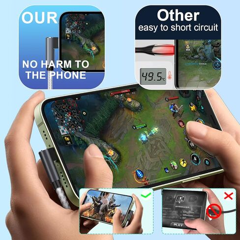 كابل شحن USB عالمي 5 في 1 من MTAKYI بزاوية يمنى، كابل شحن USB C متعدد 3 متر/10 قدم سريع من النايلون المضفر USB/C إلى النوع C/iPhone محول شاحن مزامنة سريع متوافق مع الكمبيوتر المحمول/الكمبيوتر اللوحي/الهاتف in Kuwait