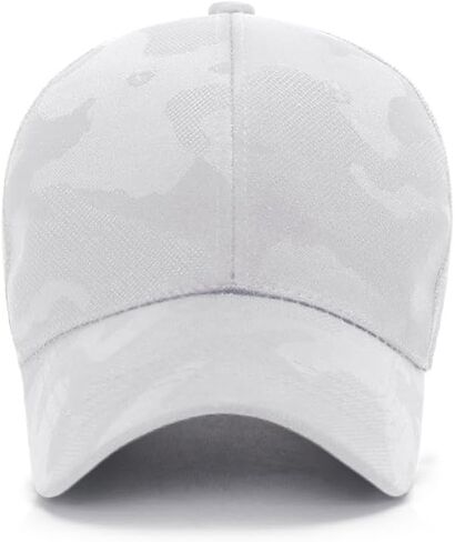 Mesh Camo Baseball Cap Snap Back Trucker Hat Breathable Adjustable Sports Caps in Saudi Arabia
