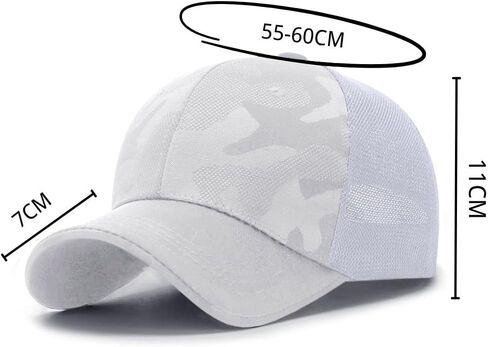 Mesh Camo Baseball Cap Snap Back Trucker Hat Breathable Adjustable Sports Caps in Saudi Arabia