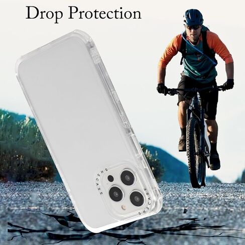 for Apple iPhone 16 Pro Max Clear Rugged Case with Belt Clip Holster, [Not Yellowing] Shockproof Hybrid Phone Case Cover with Kickstand for iPhone 16 Pro Max BLF Transparent White in Saudi Arabia