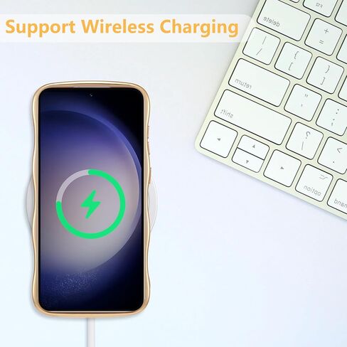 ZTOFERA for Samsung Galaxy S24 Ultra Case Cute for Girl Women, Curly Wave Frame & Luxury Plating Butterfly Pattern, Slim Soft TPU Shockproof Protective Phone Case for Samsung S24 Ultra,Dark Purple in Kuwait