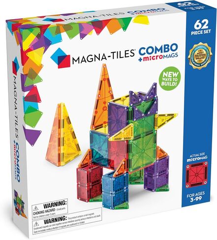 MAGNA-TILES® Combo 46-Piece Magnetic Construction Set, The Original Magnetic Building Brand in Kuwait