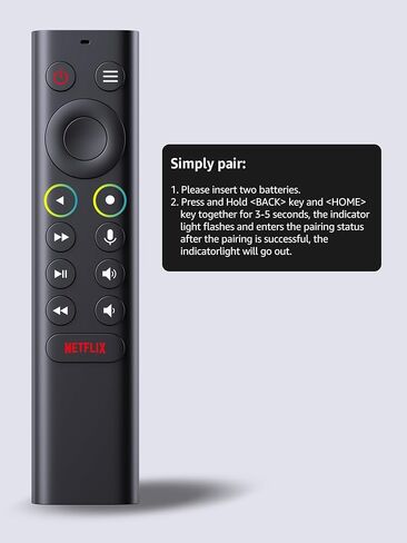 Replacement for Nvidia Shield Remote Control with Voice Search, Backlit Buttons, Customizable Menu Buttons (NO Battery) in Saudi Arabia
