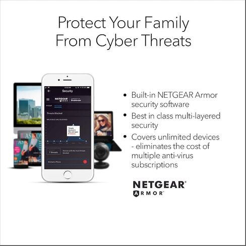 Netgear Netgear - نظام Orbi AX4200 Tri-Band Mesh Wi-Fi 6 (عبوتان) - أبيض (متجدد) in Kuwait