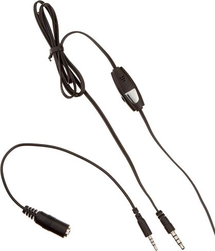 Cobra CB-WIREDHF 2.5/3.5 ملم سماعة رأس سلكية فوق الرأس مع عناصر تحكم مضمنة وميكروفون بذراع قابل للتعديل - عبوة البيع بالتجزئة - أسود in Saudi Arabia