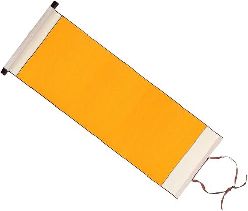 PATIKIL 31x12 Inch Xuan Paper Scroll, Silk Half Raw Ripe Blank Hanging Xuan Paper Chinese Calligraphy Practice Roll for Art Painting Home Decor, Beige in Saudi Arabia
