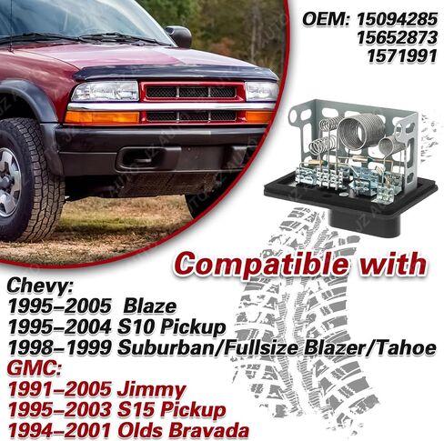 Blower Motor Resistor 89019088 89018596 Compatible with 2003-2009 Cadillac Escalade ESV EXT Chevy Avalanche Silverado Suburban Tahoe GMC Sierra Yukon and Youkon XL in Saudi Arabia