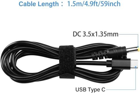موصل USB C إلى DC، محول USB C DC 5 فولت 12 فولت 20 فولت 5.5 × 2.1 مم مصنوع لبنك الطاقة، مصباح مكتب LED، مروحة صغيرة، Starlink Mini، طاقة شمسية قابلة للطي (USB C إلى 5.5x2.1 مم - كابل 1.5 متر) in Kuwait