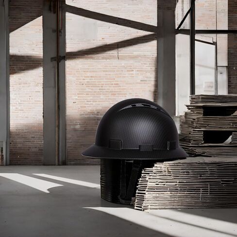 Full Brim Hard Hat Carbon Fiber Design 6 Point Adjustable Ratchet Suspension OSHA Approved ABS Work Helmet for Men&Women ANSI Z89.1 TYPE I CLASS C in Saudi Arabia