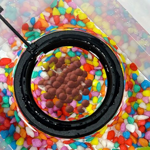 Fish Feeder Square-Shaped Automatic Fish Feeders Reduced Filter Clogging Tank Suitable for All Kinds of Food Tank Accessories in Kuwait