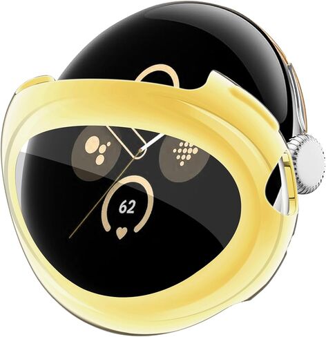 RICHONE [5Pack] Compatible with Google Pixel Watch 3 (45mm) Screen Protector Cases High Sensitivity Lightweight Anti-Fall Face Covers Google Smart Watch Accessories for Women Men (Pixel 3 Watch 45MM) in Kuwait