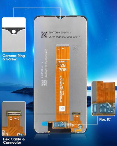 لاستبدال شاشة Samsung Galaxy A12 Nacho، شاشة LCD لـ A127 SM-A127u A127f A127w A127m A127a زجاج محول رقمي لشاشة تعمل باللمس مجموعة كاملة مع أدوات إصلاح in Saudi Arabia