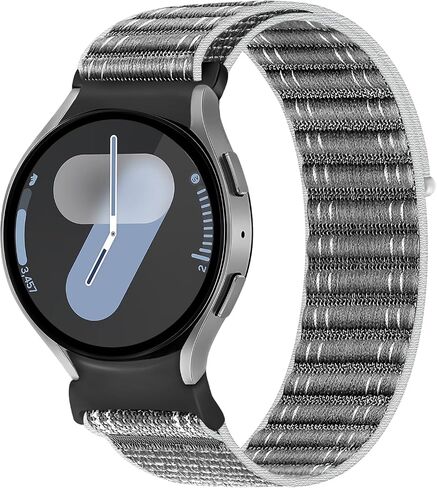 Fabric Band for Samsung Galaxy Watch 7 Band 40mm 44mm,Soft Nylon Bands for Galaxy Watch 6 5 4 FE Band 40mm 44mm/Galaxy Watch 6/4 Classic 47mm 43mm 46mm 42mm/5 pro 45mm Men Women,No Gap Sport Strap Wristband in Kuwait