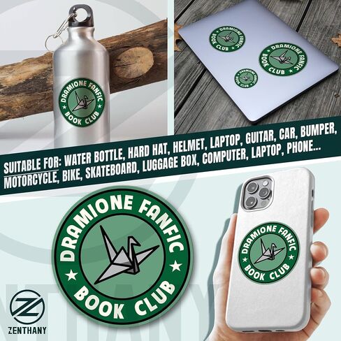 (3Pcs) Dramione Sticker Dramione Fanfic Book Club Stickers Lovers Dracotok Booktok Bookish Decals Waterproof Vinyl Sticker for Laptop Water Bottle Hard Hat Cup Cars Decals Gift for Her Him 2 Inches in Saudi Arabia