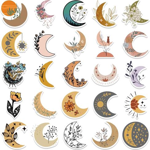 100 قطعة من ملصقات الزهور كوكبة علامات زودياك الزهور الشارات الفينيل ملصقات الزهور المقاومة للماء للمراهقين والبالغين زجاجة مياه للكمبيوتر المحمول لوح التزلج سجل القصاصات قارورة مائية للأطفال المراهقين ديكورات يدوية (زهور كوكبة) in Kuwait