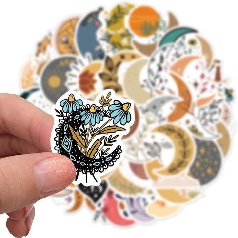 100 قطعة من ملصقات الزهور كوكبة علامات زودياك الزهور الشارات الفينيل ملصقات الزهور المقاومة للماء للمراهقين والبالغين زجاجة مياه للكمبيوتر المحمول لوح التزلج سجل القصاصات قارورة مائية للأطفال المراهقين ديكورات يدوية (زهور كوكبة) in Kuwait
