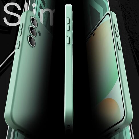 JETech Slim Fit Case for Samsung Galaxy S24 FE, Flexible Soft TPU Shockproof Thin Phone Cover with Matte Finish (Black) in Saudi Arabia