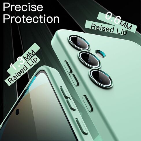 JETech Slim Fit Case for Samsung Galaxy S24 FE, Flexible Soft TPU Shockproof Thin Phone Cover with Matte Finish (Black) in Saudi Arabia