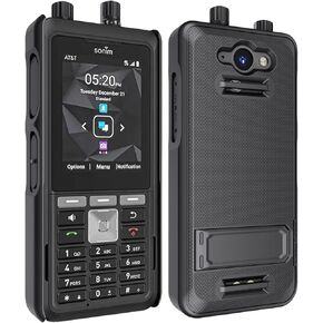 Case Compatible with Sonim XP5PLUS (XP5900) (Knob and No Knob Versions), Protective Shell Case with Kickstand and Screen Protector (Yellow)