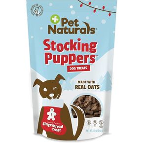 حلوى خبز الزنجبيل للكلاب من Stocking Puppers، 7.05 أونصة - وجبة خفيفة بنكهة طبيعية للعطلات، حشوة تخزين مثالية للكلاب in Kuwait