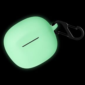Geiomoo Silicone Case for Skullcandy Rail, Protective Cover with Carabiner (Luminous Green)