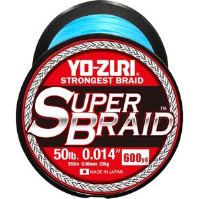 Yo-Zuri Superbraid 600 yd Floating Braid, Blue, 50 lb