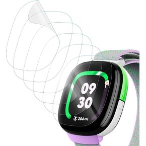 Orzero (6 Pack) Watch Screen Protector (Not Glass) Compatible for Google Fitbit Ace LTE, Soft EPU Material High Definition Anti-Scratch Bubble-Free