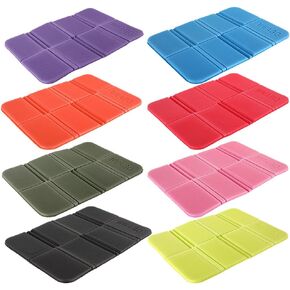 GANAZONO 8 قطع وسادة إسفنجية قابلة للطي، حصيرة قابلة للطي، وسادة مقعد للتخييم، وسادة تخييم، حصيرة تخييم، وسادة مقاومة للماء، وسادة Xpe، بطانية للنزهة، وسادة للنزهة in Kuwait