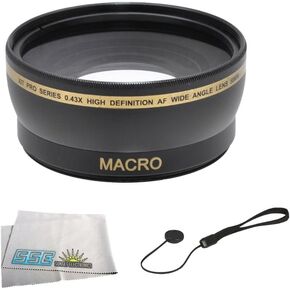 52mm Wide Angle Lens with Macro Lens for The Nikon D90 D3000 D3100, D3200, D3300, D5000, D5100, D5200, D5300, D5500, D7000, D7100 & D7200