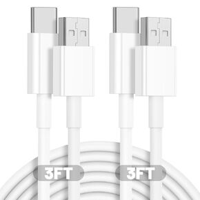 Car Carplay Charger Cable 6ft for Apple iPhone 16 Pro Max/16 Pro/15 Pro/15 Plus, 6 Foot USB A to USB C Fast Car play Charging Cord, 6 Feet USB C Carplay Charger Cable for iPad Pro/Air/5th/4th/Mini/Gen