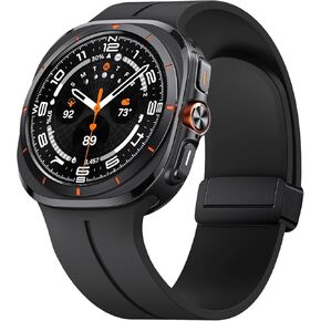 ANCOOL for Samsung Galaxy Watch Ultra Bands 47mm, Soft Silicone Sport Magnetic Band for Samsung Galaxy Ultra Watch Band for Men Women, Black+Grey+Midnightblue