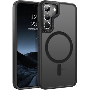 BENTOBEN for Samsung Galaxy S22 Case, Galaxy S22 Magnetic Case [Compatible with MagSafe] Translucent Matte Slim Shockproof Women Men Protective Case Cover for Samsung Galaxy S22 6.1", Black
