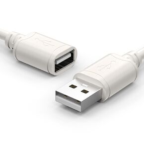 3.3Feet USB 2.0 A-Male to A-Female Extension Cable for Webcam, Gamepad, USB Keyboard, Flash Drive, Hard Drive, Printer