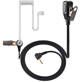 Acoustic Tube Radio Earpiece, Surveillance Air Tube Headset with PTT Microphone for Motorola Talkabout Walkie-Talkie MH230R T200 T260 T460 T600 MR350R MT350R MS350R 2-Way Radio