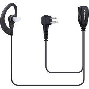 2-Pack Two-Way-Radio Earpieces with Mic PTT, 2.5mm+3.5mm 2 Pins walkie talkie Headset, Compatible with Motorola Walkie Talkies